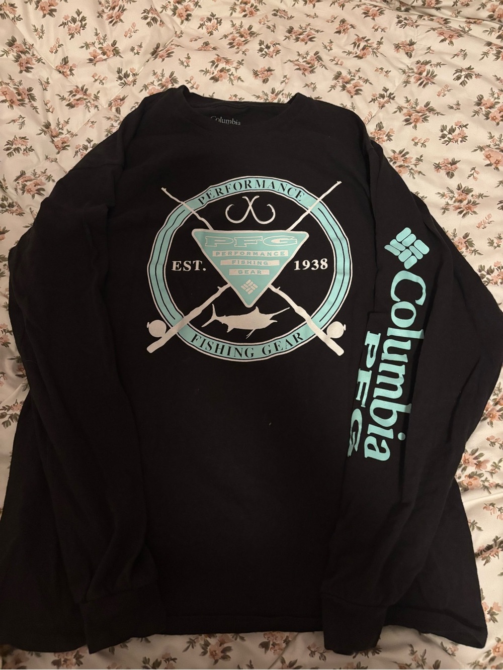 Columbia Black Logo Crewneck Tee